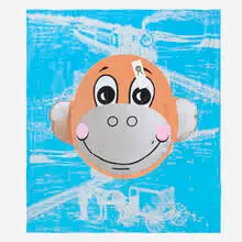 Jeff Koons, WOW (Works on Whatever) Project beach towel, 2008, digital print on brushed cotton towel