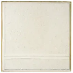 Leo Erb, Linienbild „Entwurf zu Mannheim, 1983, Geformtes handgeschöpftes Bütten auf weiß bemalter Hartfaserplatte, auf weiß gefasste Hartfaserplatte montiert