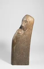 Arabische Mutter mit Kind (,Fragment Tripoli‘) by Emy Roeder, 1961, Bronze mit brauner Patina, sold Mar 2022