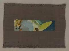 Woty Werner, Kleine Weberei Nr. 27, 1954, Bildwirkerei aus Seide, Wolle und Baumwolle