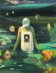 Stephan Melzl, Electric Ladyland, 2015, Öl auf Holz