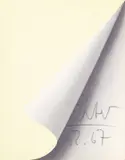Blattecke by Gerhard Richter, 1967, Farboffset auf granuliertem Halbkarton, sold Nov 2013