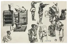 Eugen Schönebeck, Ohne Titel, 1974, Bleistift auf Papier