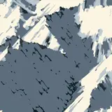 Gerhard Richter, Schweizer Alpen I (Motiv B3), 1969, Farbserigraphie auf Halbkarton