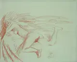 Otto Dix, Akt auf Sofa