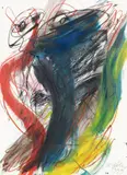 Walter Stöhrer, Ohne Titel, 1993, Mischtechnik über Radierung auf Velin