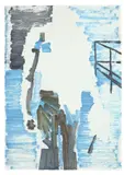 Magnus von Plessen, Ohne Titel, 2001, Öl auf Papier