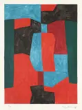 Kompositon in Rot, Grün und Blau by Serge Poliakoff, 1969, Farblithographie auf Rives-Velin, sold Nov 2012