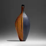 Lino Tagliapietra, Prototype Giano bottle from the Black and Brown series