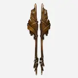 Albert Paley, Monumental door handles, pair, 1999, bronze