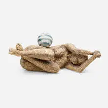 Adrian Arleo, Woman with Ball teapot, 1998, glazed earthenware