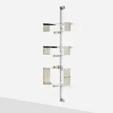 Vittorio Introini, P700 shelving unit from the Proposal series, 1969, chrome-plated and stainless steel