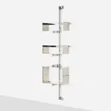 Vittorio Introini, P700 shelving unit from the Proposal series, 1969, chrome-plated and stainless steel