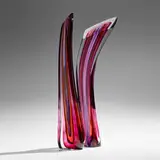 Harvey Littleton, Deep Ruby Vertical Forms