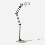 Cp & Cr Associati, Adone floor lamp, c. 1985, enameled aluminum and steel, composite stone, plastic