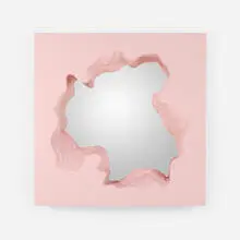 Snarkitecture, Broken Square Mirror (Pink)