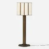 David Nosanchuk, Floor lamp, c. 2010, bronze, fabric