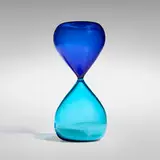 Clessidre by Paolo Venini, internally decorated glass, sand, sold Jun 2025