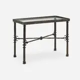 Diego Giacometti, Coffee table, c. 1985, patinated bronze, glass