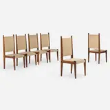 Sergio Rodrigues, Chairs from the Bloch Editores S.A. Building, Rio de Janeiro, set of six