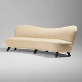 Modern, Sofa, c. 1955, upholstery, painted wood