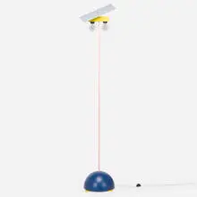 Martine Bedin, Splendid floor lamp, 1981, enameled aluminum and steel