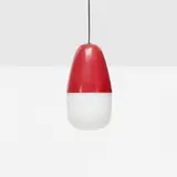Gino Sarfatti, Ceiling lamp, model 2079, 1955, glass, enameled aluminum, aluminum, brass