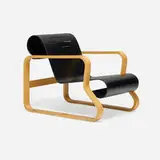 Alvar Aalto, Paimio armchair, model 41, laminated and lacquered birch