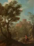 Andrea Locatelli, Figures by a classical ruin, a pair, (2)