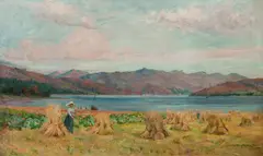 Peter MacGregor Wilson, Harvesting on the banks of Loch Duich