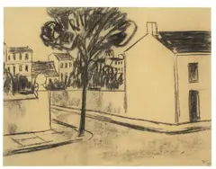 Straße by Werner Heldt, 1948, Kohle auf Bütten, sold Nov 2012