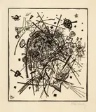 Kleine Welten VIII by Wassily Kandinsky, 1922, Holzschnitt auf Velin, sold Jun 2012
