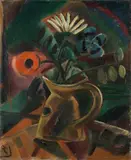 Richard Janthur, Stilleben, Um 1913, Öl auf Malpappe