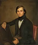 Friedrich August Wünschmann, Selbstbildnis, Um 1840, Öl auf Leinwand