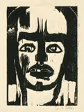 Emil Nolde, Kämpfer, 1917, Holzschnitt auf Velin