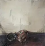 Stilleben by Klaus Fußmann, 1975, Öl und Bleistift auf Velin, sold Nov 2011