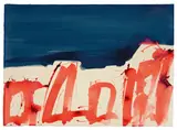 Markus Prachensky, Solitude, 1965, Farbtuschen auf Velin