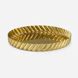 Tray by Josef Hoffmann, c. 1920, gilt hand-hammered brass, sold Sep 2022