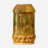 Large vase by George E. Ohr, 1895-96, glazed earthenware, sold Sep 2022
