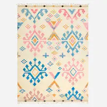 Moroccan-style carpet by Contemporary, hand-knotted wool, sold Jun 2025
