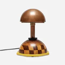 STDBA #118 by Garry Knox Bennett, 2017, inlaid wood, painted steel, copper, sold Jun 2025