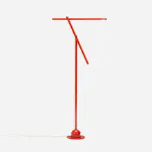 Mario Arnaboldi, Mira floor lamp, 1983, enameled aluminum and steel, plastic