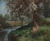 Robert Payton Reid Arsa, On the River (West Linton)