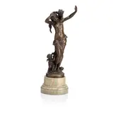 Auguste Moreau, Bronze figure group of Venus and Cupid