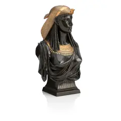 Pierre-Eugène-Émile Hébert, late 19th century female Egyptian revivial bronze bust, bronze