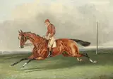 Samuel Henry Gordon Alken, Jr., Mr W. L'Anson's "Blair Athol", J. Snowdon up; Mr R. C. Vyner's "Lambkin", J. Watts up, both oil on board