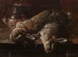 William Woodhouse, Game Larder scene with Hare, oil on canvas