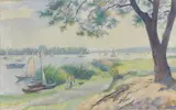 Conrad Felixmüller, Havellandschaft (Lieperbucht, Insel Lindwerder), 1935, Öl auf Leinwand