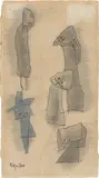 Lyonel Feininger, Ghosties. 1950er-Jahre