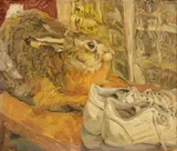 Johannes Grützke, Hase an der Zeitung